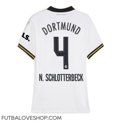 Dres Borussia Dortmund Nico Schlotterbeck #4 Tretina pre Ženy 2024-25 Krátky Rukáv